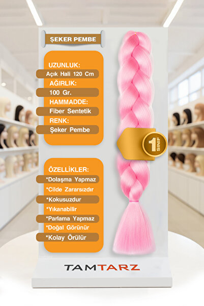 TAM TARZ Păr sintetic din fibre pentru împletitură africană rasta și box brai...