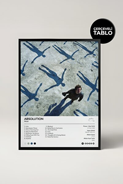 House Gorgeous Muse Absolution Albüm Tasarımlı Spotify Poster Tablo