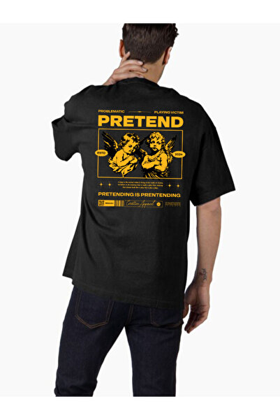 COMVİCHO تي شيرت كبير الحجم مطبوع بتصميم streetwear55 للجنسين