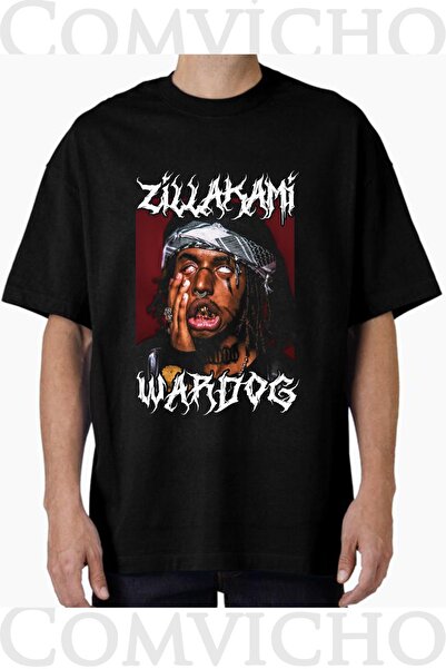 COMVİCHO تي شيرت مطبوع بتصميم Zillakami v1 للجنسين