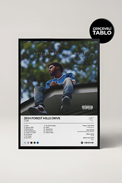 House Gorgeous J.cole Forest Hills Drive Albüm Tasarımlı Spotify Poster Tablo