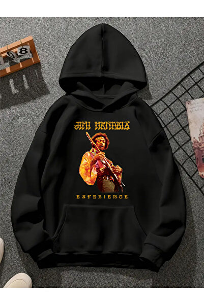 COMVİCHO هينوبيكس v1 سويت شيرت أسود مطبوع عليه هودي