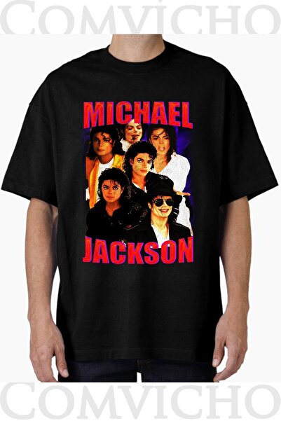 COMVİCHO تي شيرت مطبوع بتصميم مايكل v2 للجنسين