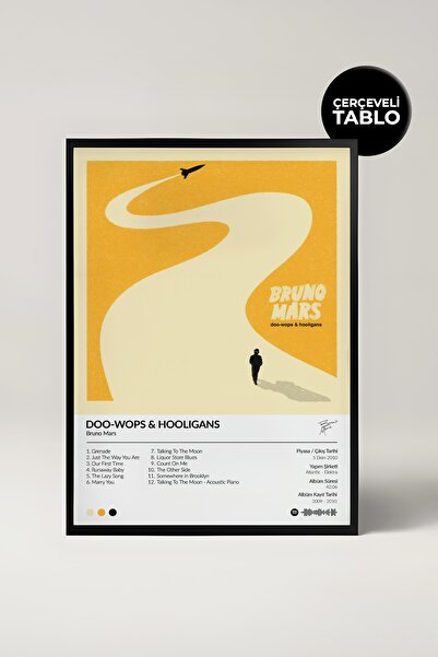 House Gorgeous Bruno Mars Doo-wops & Hooligans Album Designat cu pictură post...