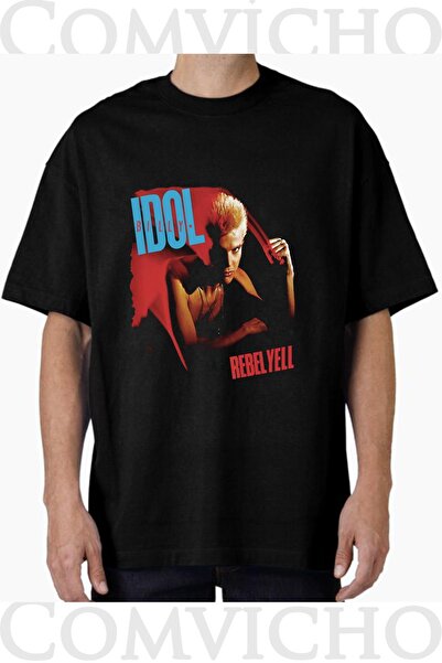 COMVİCHO تي شيرت مطبوع بتصميم Rebell yell v1 للجنسين