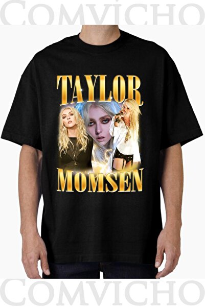 COMVİCHO تي شيرت مطبوع بتصميم تايلور مومسن v1 للجنسين