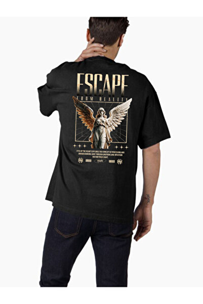 COMVİCHO تي شيرت كبير الحجم مطبوع بتصميم streetwear92 للجنسين