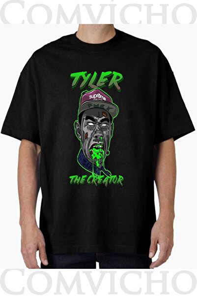 COMVİCHO تي شيرت مطبوع بتصميم تايلر v2 للجنسين