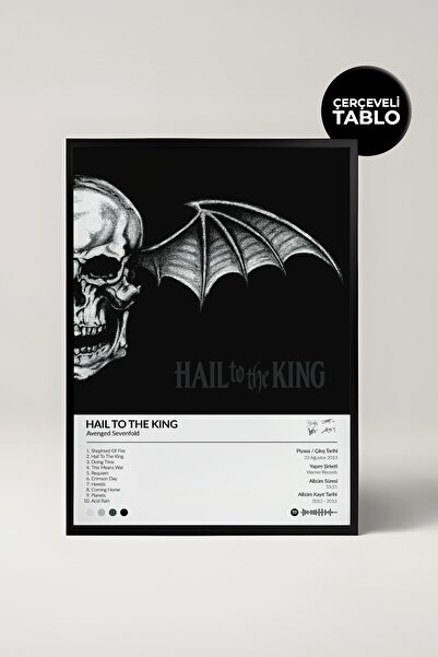 House Gorgeous Poster Spotify cu design de album Avenged Sevenfold Hail To Th...