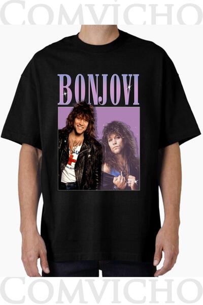 COMVİCHO Unisex Benjovi V1 Design Printed Oversize T-Shirt