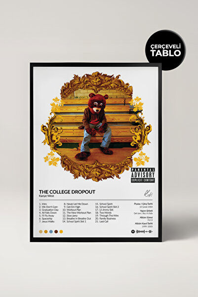 House Gorgeous Kanye West The College Dropout Uramljeni dizajn albuma Muzika ...