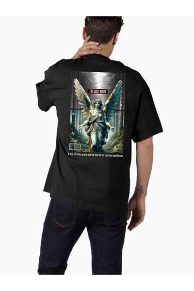 COMVİCHO تي شيرت كبير الحجم مطبوع بتصميم streetwear147 للجنسين