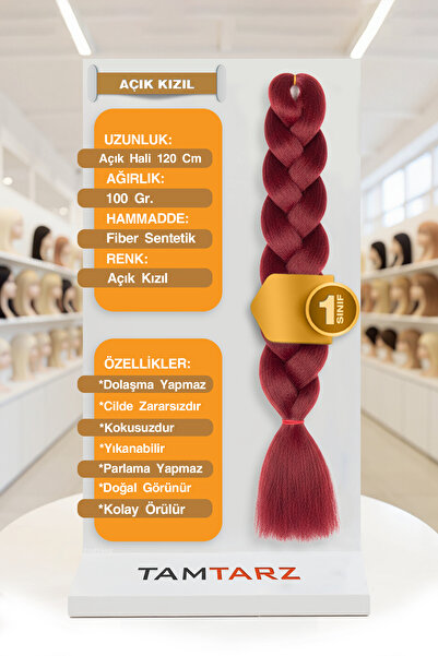 TAM TARZ Păr sintetic din fibre pentru împletitură africană rasta și box brai...