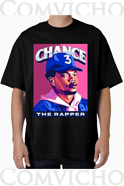 COMVİCHO Unisex Chance Design Printed Oversize T-Shirt