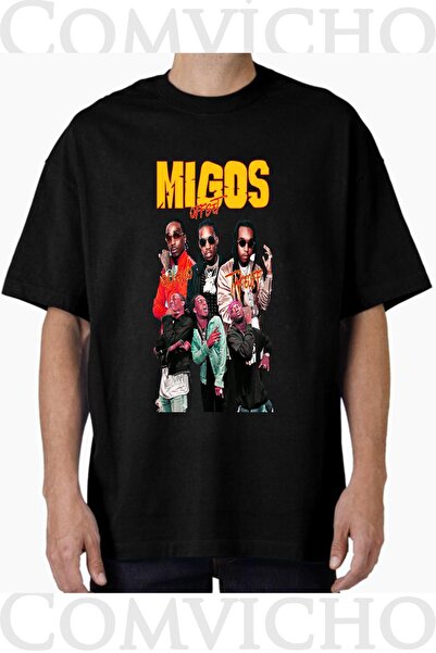 COMVİCHO تي شيرت مطبوع بتصميم ميجوس v1 للجنسين