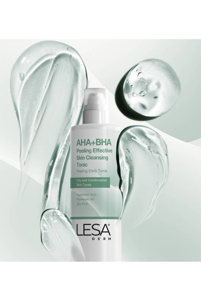 Lesaderm Aha + Bha Peeling Effect Tonic Anti-Pore, Acne and Blackhead 200ml