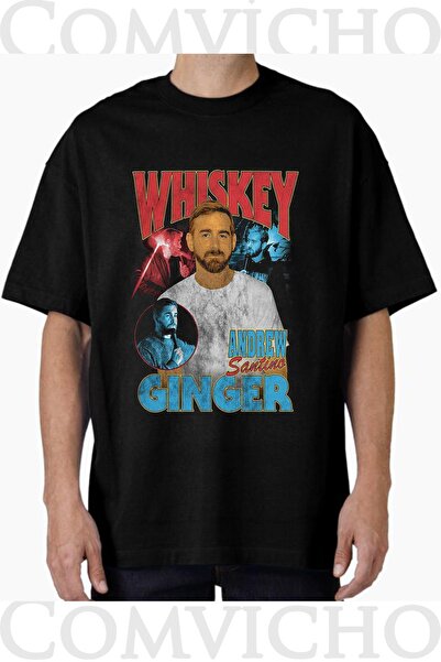 COMVİCHO تي شيرت مطبوع بتصميم ويسكي v1 للجنسين