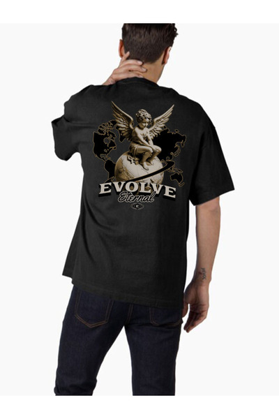 COMVİCHO تي شيرت كبير الحجم مطبوع بتصميم streetwear40 للجنسين