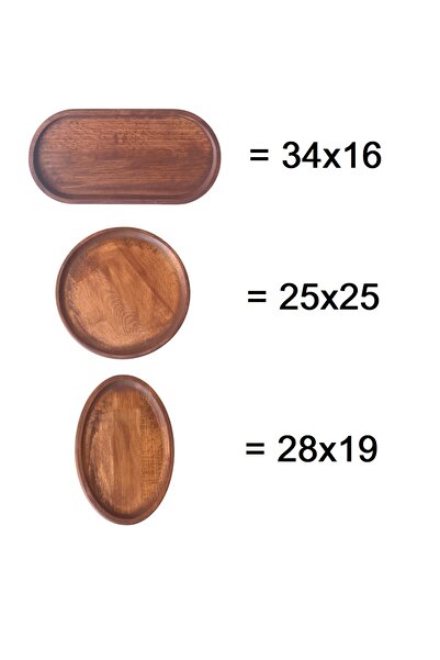 Onouqo Palermo Ahşap 8 Parça Kahvaltı Takımı, Kahvaltılık, Sunumluk ( 1.Sınıf Kalite Kayın Ağacı )