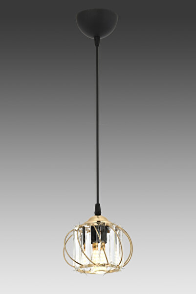 ESSLİGHT Ahsen Tekli Sarkıt Avize Kristal Taşlı Modern Dekoratif Aydınlatma