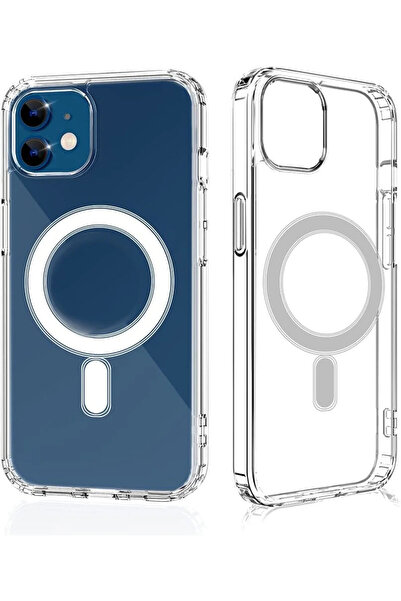 HyperAge iPhone 12/12Pro Kılıf Magsafe Şeffaf Kılıf Kablosuz Şarj Özellikli D...