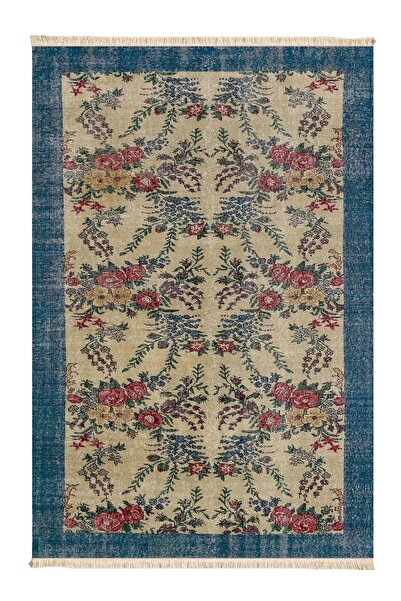 Markaev Mavi Kapı Vintage Dokuma Taban Halı 409 YNG