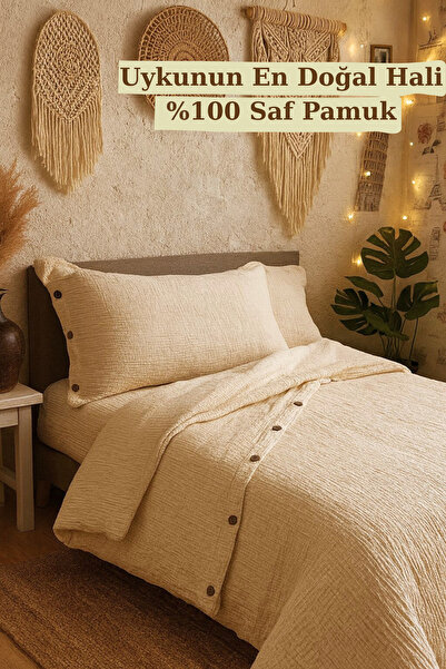 OTEXSA Bohem Tek Kişilik Nevresim Takımı %100 Pamuk