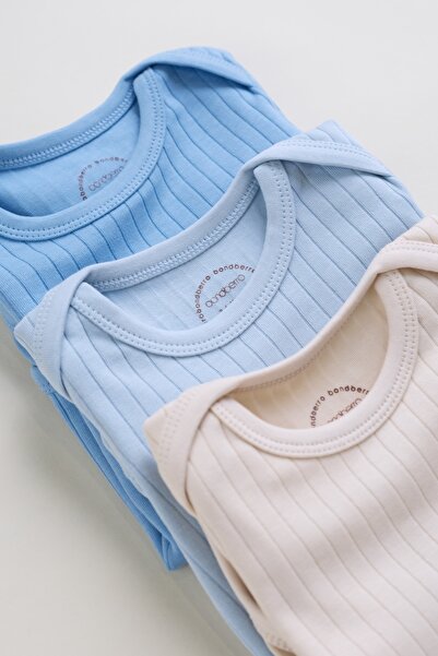 Bondberro Set of 3 100% Cotton Camisole Baby and Children's Envelope Collar Bodysuit & Bodysuit