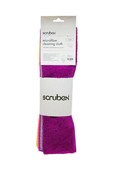 Scrubex حفاضات مايكروفايبر 4 قطع 34*36 سم (240 جرام) إيكو باستيل SB1038