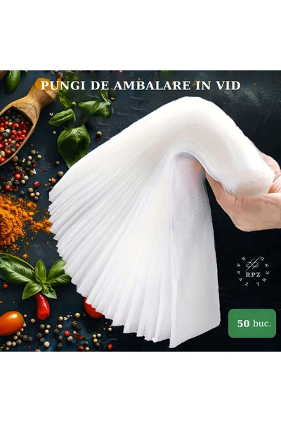 OEMS Pungi vidat alimente RAPAZ, 17 x 25 cm, 50 pieces, BPA-free