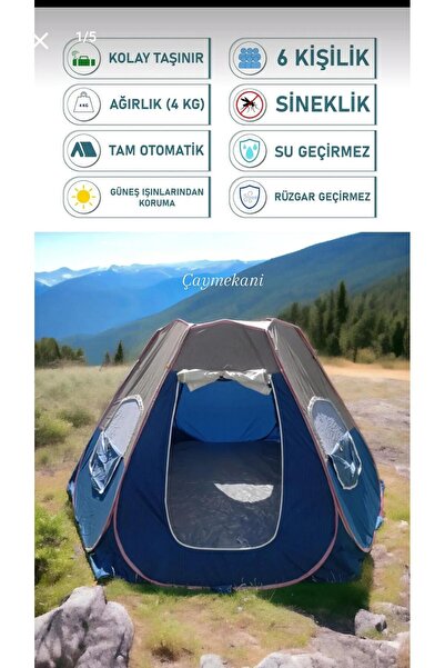 çaymekani Cort de camping complet automat pentru 10-12 persoane ÇYMKN45