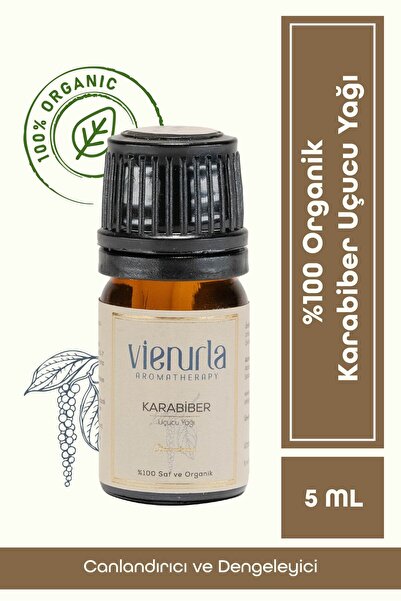 %100 Organik Karabiber Uçucu Yağı Aromaterapi 5 ml