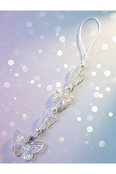 MİRAZ TASARIM Phone Charmi with Bow and Butterfly Phone Strap Bag Charmi2