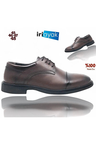 İriayak ''جلد طبيعي مقاس كبير 45-48 / حذاء كاجوال مريح / رجالي - مناسب للاستخ...