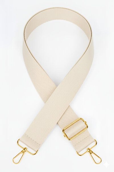 Defnella Krem Polyester Kolon Ayarlanabilir Çanta Sapı - (125 CM) Gold Altın ...