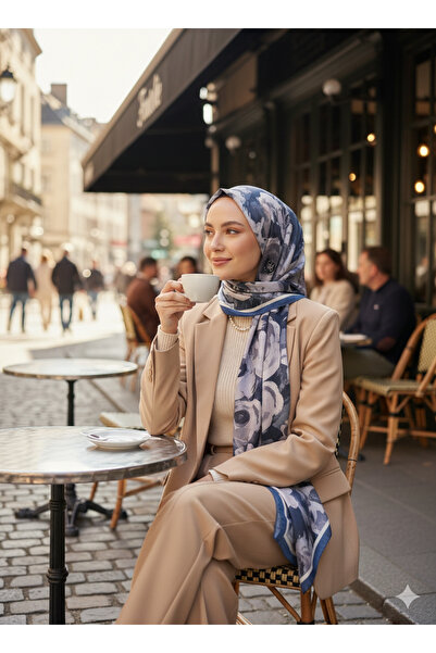Store Madame Polo Desenli Pamuklu Şal