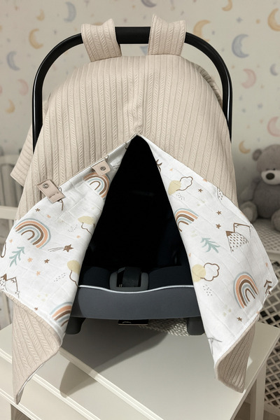 YUSRAMODA Kışlık Çift Taraflı Puset Örtüsü