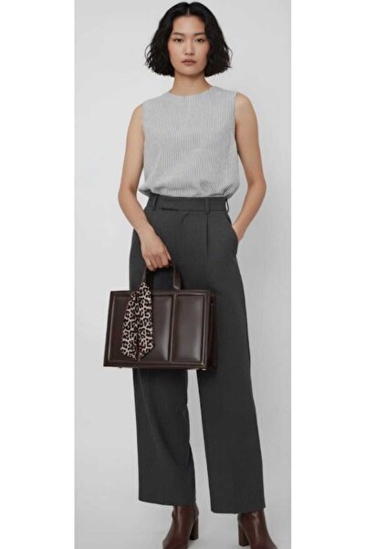 KTHAYA FULARLI SUNİ DERİ KUTU MODEL EL VE OMUZ ÇANTASI