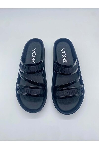 Voga Daily Three-Strap Black Women's Slippers