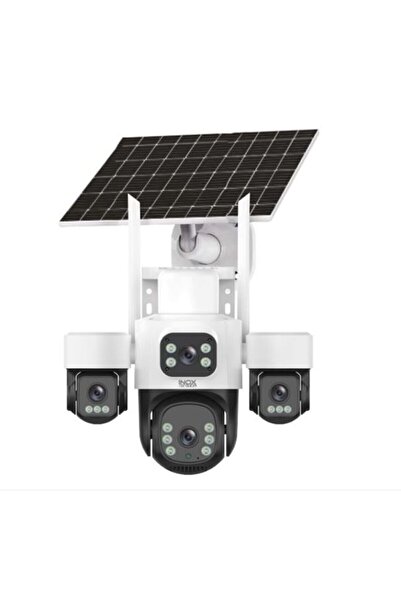 X14 4 Kameralı Solar Güvenlik Kamerası | Sım Kartlı & Esım Destekli | Kablosuz Güneş Enerjili