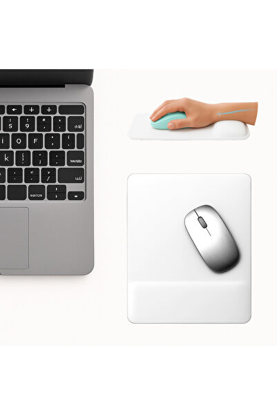 Boldy Bilek Destekli Mousepad - Kaymaz Mouse Ped - Fare Pedi - Dikdörtgen Mou...