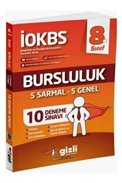 Gizli Yayınları GİZLİ YAYINLARI 8.SINIF İOKBS BURSLULUK SINAVI DENEMESİ 5 GEN...