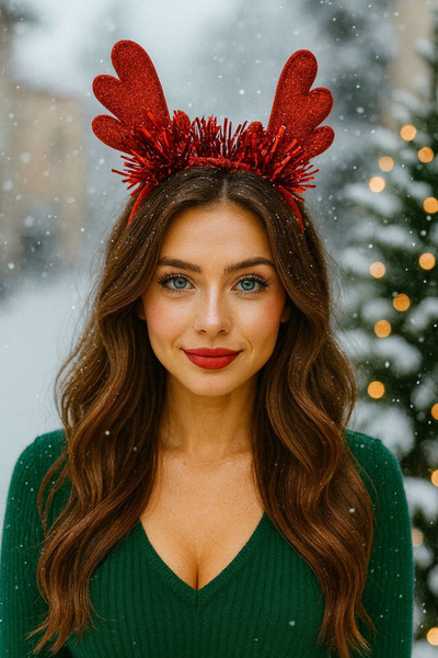 Jaida Moda New Year's Concept Deer Horn Figure Christmas Crown