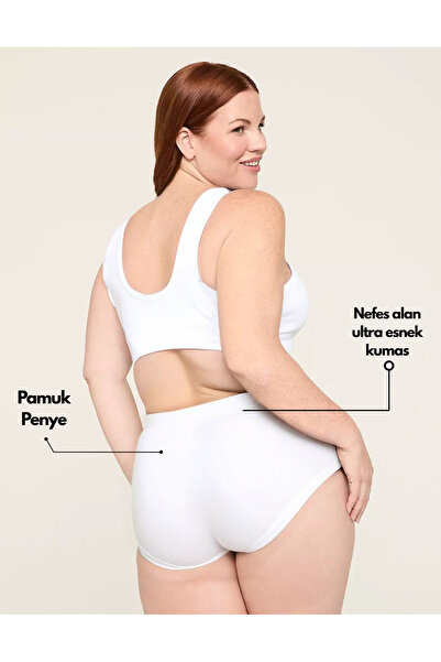 IPL Women's Panties, Women's High Waist Bato Cotton 5-Piece Skin Panties Set