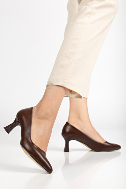 macella Li̇li̇th Women's Pointed Toe Block Heel Shoes – Stylish and Comfortable