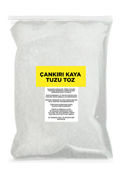 BY ORGANİK ÇANKIRI KAYA TUZU TOZ 1 KG ( Öğütülmüş )