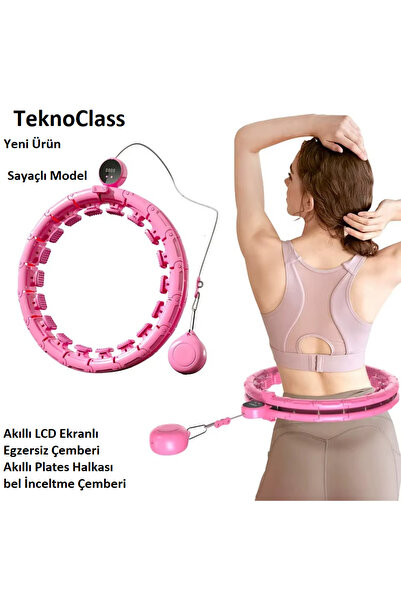 TeknoClass Yeni Ürün Sayaçlı Hulahop Egzersiz Çemberi Egzersiz Halkası Ağırlı...