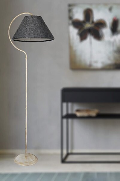 VENON Aydınlatma Lambader Elips Krem Sarı Patine Koyu Gri