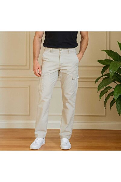 Endow jeans Cargo zsebes férfi nadrág, 100% pamut lycra gabardine vászon szövet, normál szabású, kiváló minőségű termék