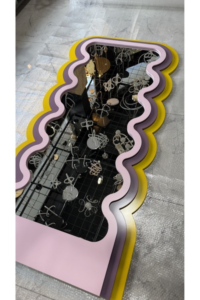 Mad Led Işıklı 3 Renk Dalgalı Boy Aynası Ledli Ayna